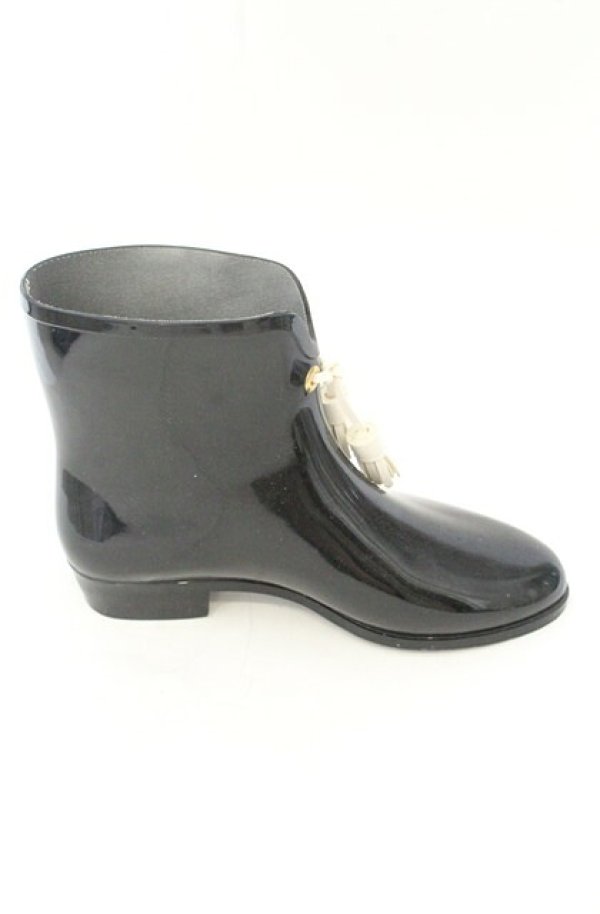 画像5: ヴィヴィアンウエストウッド×Melissa 中古 / レインブーツ JPN24 1/2cm ブラック  O-26-08-02-104-sh-IG-OS (5)