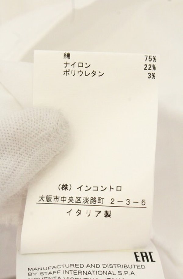 画像7: ヴィヴィアンウエストウッド 中古 / オーブ刺繍高襟ブラウス 38 ホワイト  O-26-08-02-010-bl-YM-OS (7)