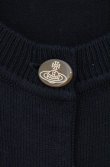 画像2: ヴィヴィアンウエストウッド 中古 / カラーオーブ刺繍カーディガン L ブラック  O-26-08-02-002-to-YM-OS (2)