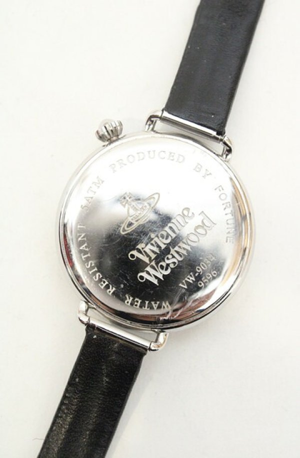 画像6: ヴィヴィアンウエストウッド 中古 / cage watch（ケージウォッチ）腕時計  ブラックｘシルバー  O-26-08-16-018-gd-YM-OS (6)