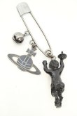 画像5: ヴィヴィアンウエストウッド 中古 / GIANT SATYR SAFETY PINS （ジャイアントサティアセーフティーピン）  ブラックｘガンメタル  O-26-08-16-020-ac-YM-OS (5)