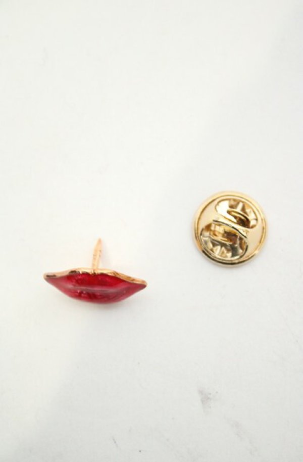 画像2: ヴィヴィアンウエストウッド 中古 / リップクラッチピン  レッドｘゴールド  O-26-08-16-030-gd-YM-OS (2)