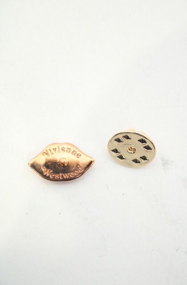 画像3: ヴィヴィアンウエストウッド 中古 / リップクラッチピン  レッドｘゴールド  O-26-08-16-030-gd-YM-OS (3)