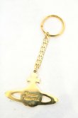 画像2: ヴィヴィアンウエストウッド 中古 / フラットオーブキーリング  ゴールド  O-26-08-16-050-gd-YM-OS (2)