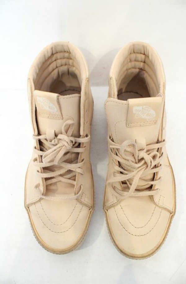画像3: ヴィヴィアンウエストウッド 中古 / ×VANS SK8-HI ハイカットスニーカー 23.5cm ベージュ  O-26-08-16-058-sh-YM-OS (3)