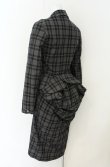 画像3: ヴィヴィアンウエストウッド 中古 / タータンチェックベッティーナジャケット＆ドレープミモレスカート JKT2：SK1 グレー  O-26-08-30-008-jc-YM-OS (3)