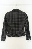 画像14: ヴィヴィアンウエストウッド 中古 / タータンチェックベッティーナジャケット＆ドレープミモレスカート JKT2：SK1 グレー  O-26-08-30-008-jc-YM-OS (14)