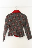 画像14: ヴィヴィアンウエストウッド 中古 / 別珍切リ替エタータンウェンディジャケット＆スカート 双方1 グレーｘレッド  O-26-08-30-010-su-YM-OS (14)