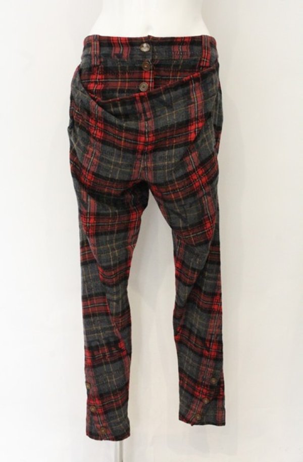 画像5: ヴィヴィアンウエストウッド 中古 / シェイクスピアショートブルゾン＆カンガルーパンツ JKT2：パンツ1 レッドｘグレー  O-26-08-30-019-jc-YM-OS (5)