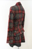 画像4: ヴィヴィアンウエストウッド 中古 / シェイクスピアタータンベッティーナ＆パンツ JKT2：PNT1 レッドｘグレー  O-26-08-30-003-su-YM-OS (4)