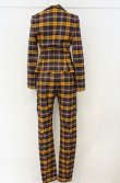 画像4: ヴィヴィアンウエストウッド 中古 / タータン変形ジャケット＆パンツ 双方38 イエローｘパープル  O-26-08-30-004-su-YM-OS (4)