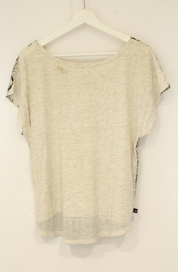 画像4: ヴィヴィアンウエストウッド Anglomania and Lee 中古 / ロープ転写Tシャツ XS アイボリー  O-26-08-30-1016-ts-YM-OS (4)