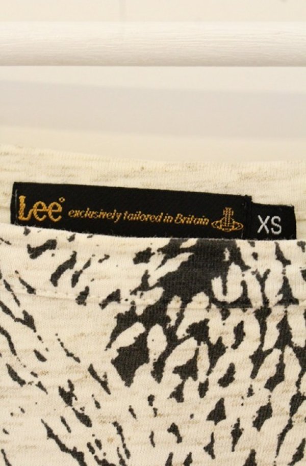 画像6: ヴィヴィアンウエストウッド Anglomania and Lee 中古 / ロープ転写Tシャツ XS アイボリー  O-26-08-30-1016-ts-YM-OS (6)