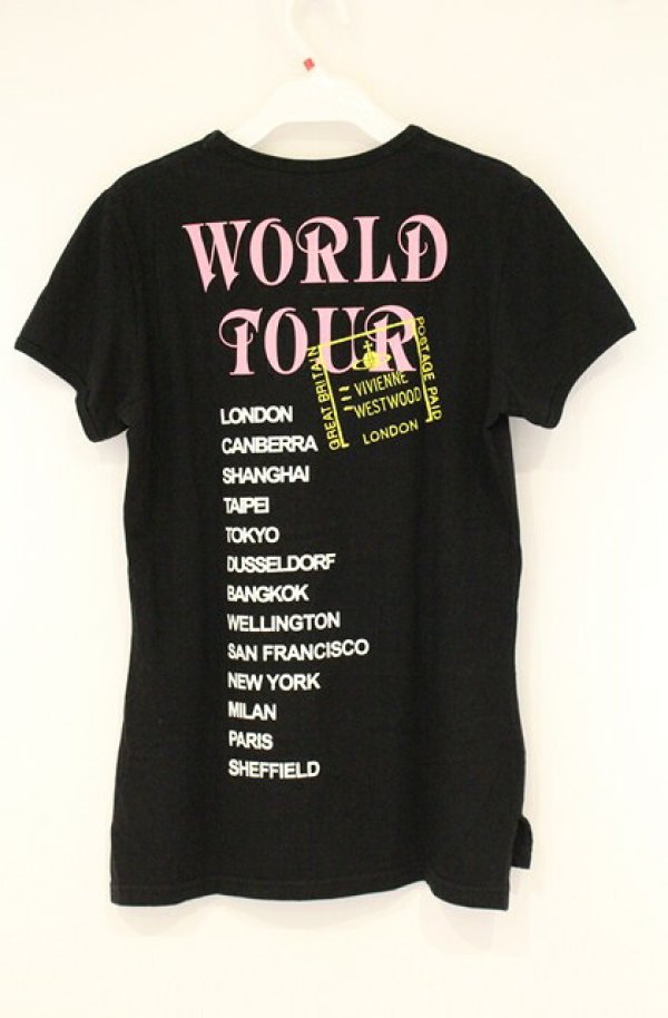 画像4: ヴィヴィアンウエストウッド 中古 / 回顧展限定リッププリントTシャツ M ブラック  O-26-08-30-1026-to-YM-OS (4)