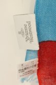 画像5: ヴィヴィアンウエストウッド 中古 / フラワーボーダーストール  レッドｘブルー  O-26-08-30-1049-gd-YM-OS (5)