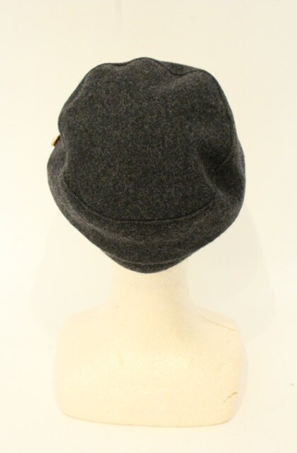 画像5: ヴィヴィアンウエストウッド MAN 中古 / ウールナポレオンキャップ  ブラックｘグレー  O-26-08-30-1051-ha-YM-OS (5)