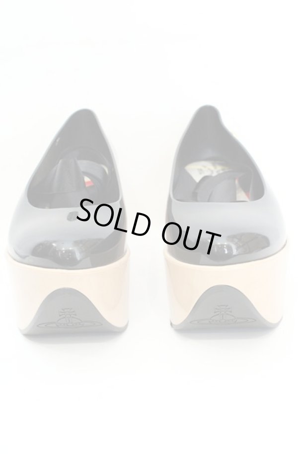 画像2: ヴィヴィアンウエストウッド×Melissa 中古 / メリッサロッキンホースバレリーナ US5（約23.5-24cm） ブラック  O-26-08-30-1061-sh-YM-OS (2)