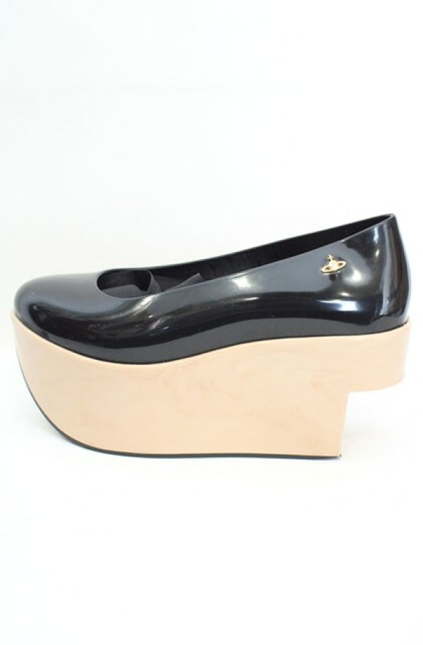 画像4: ヴィヴィアンウエストウッド×Melissa 中古 / メリッサロッキンホースバレリーナ US5（約23.5-24cm） ブラック  O-26-08-30-1061-sh-YM-OS (4)