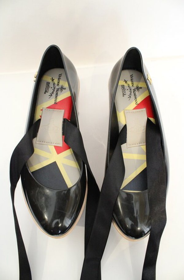 画像8: ヴィヴィアンウエストウッド×Melissa 中古 / メリッサロッキンホースバレリーナ US5（約23.5-24cm） ブラック  O-26-08-30-1061-sh-YM-OS (8)