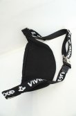 画像2: ヴィヴィアンウエストウッド MAN 中古 / HAND DRAW LOGOTAPE ボディバッグ  ブラック  O-26-08-30-1067-ba-IG-OS (2)