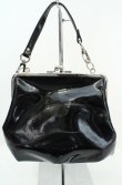 画像3: ヴィヴィアンウエストウッド 中古 / GRANNY FRAME PURSE エナメルガマ口バッグ  ブラック  O-26-08-30-1068-ba-IG-OS (3)