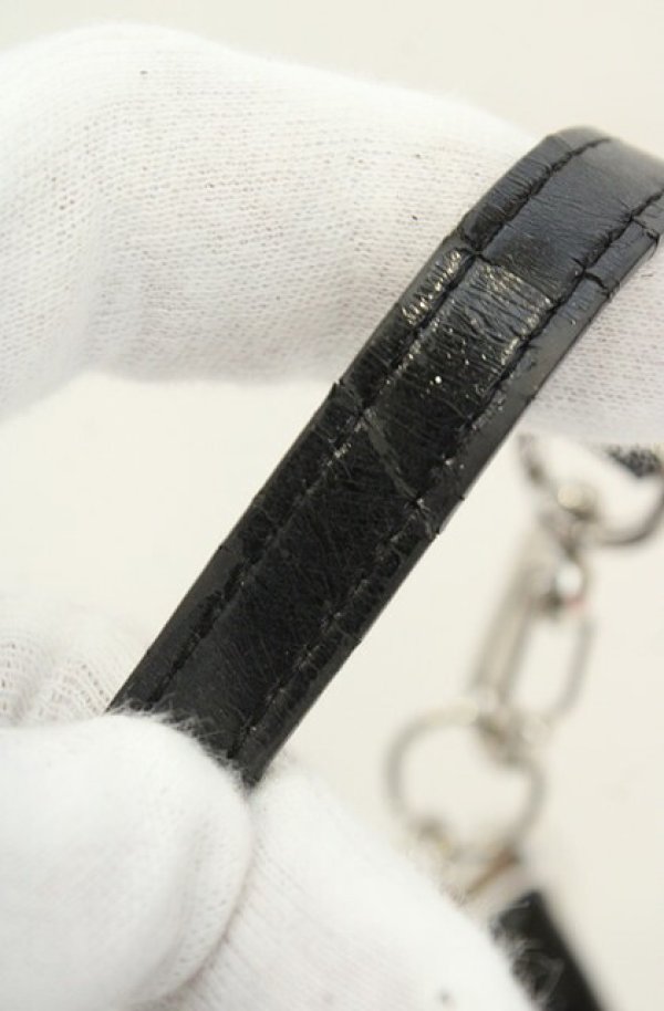 画像4: ヴィヴィアンウエストウッド 中古 / GRANNY FRAME PURSE エナメルガマ口バッグ  ブラック  O-26-08-30-1068-ba-IG-OS (4)