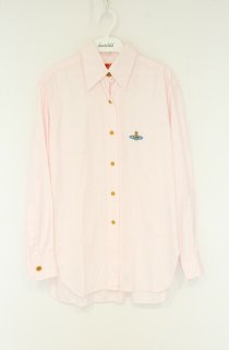 美品✨ヴィヴィアンウエストウッド ブラウス　ボウタイ オーブ刺繍 ピンク 変形 シャツ/ブラウス - ヴィヴィアンウェストウッド古着専門店 | closet child