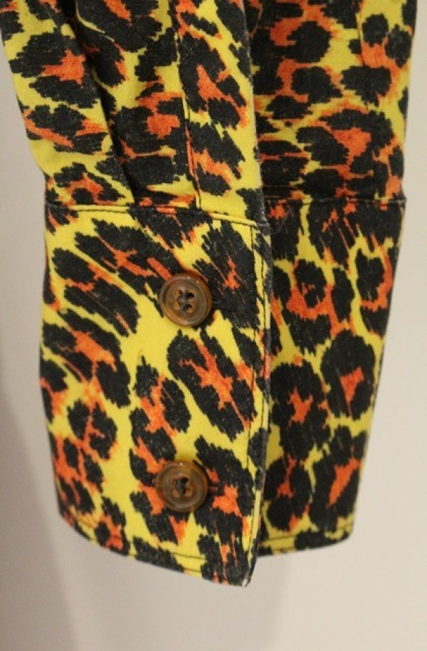 画像4: ヴィヴィアンウエストウッド 中古 / Tie-neck Leopard Dress （ボウタイレオパードドレス） S イエロー×ブラウン  O-26-08-30-1013-op-IG-OS (4)