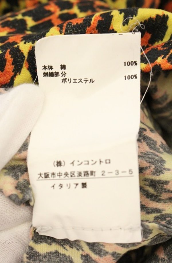 画像7: ヴィヴィアンウエストウッド 中古 / Tie-neck Leopard Dress （ボウタイレオパードドレス） S イエロー×ブラウン  O-26-08-30-1013-op-IG-OS (7)
