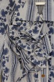 画像2: ヴィヴィアンウエストウッド 中古 / シングルフリルシャツ 40 ブルー　フラワーストライプ  O-26-09-06-018-bl-YM-OS (2)