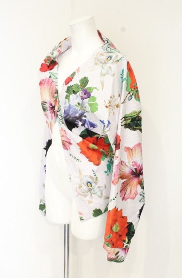 画像2: ヴィヴィアンウエストウッド 中古 / LS Natalia Floral Shirt（ナタリアフラワーシャツ） 40 ホワイト×マルチ  O-26-09-06-019-bl-IG-OS (2)