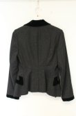 画像7: ヴィヴィアンウエストウッド 中古 / ベロアパイピングウェストコートジャケット 40 グレーｘブラック  O-26-09-06-024-jc-YM-OS (7)