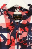 画像2: ANGLOMANIA 中古 / フラワーブロケードドルマンショートスリーブジャケット 38 レッドｘネイビー  O-26-09-06-026-jc-YM-OS (2)