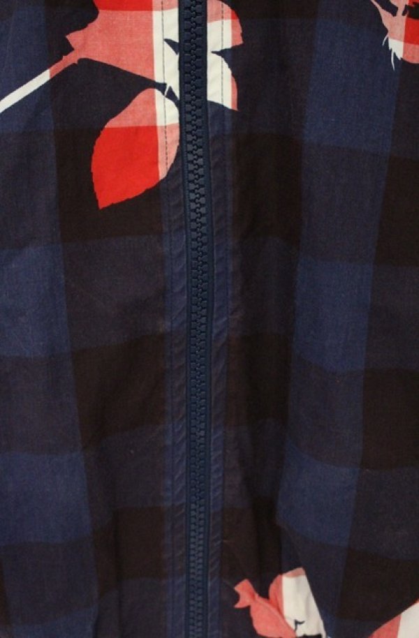 画像3: ANGLOMANIA 中古 / フラワーブロケードドルマンショートスリーブジャケット 38 レッドｘネイビー  O-26-09-06-026-jc-YM-OS (3)