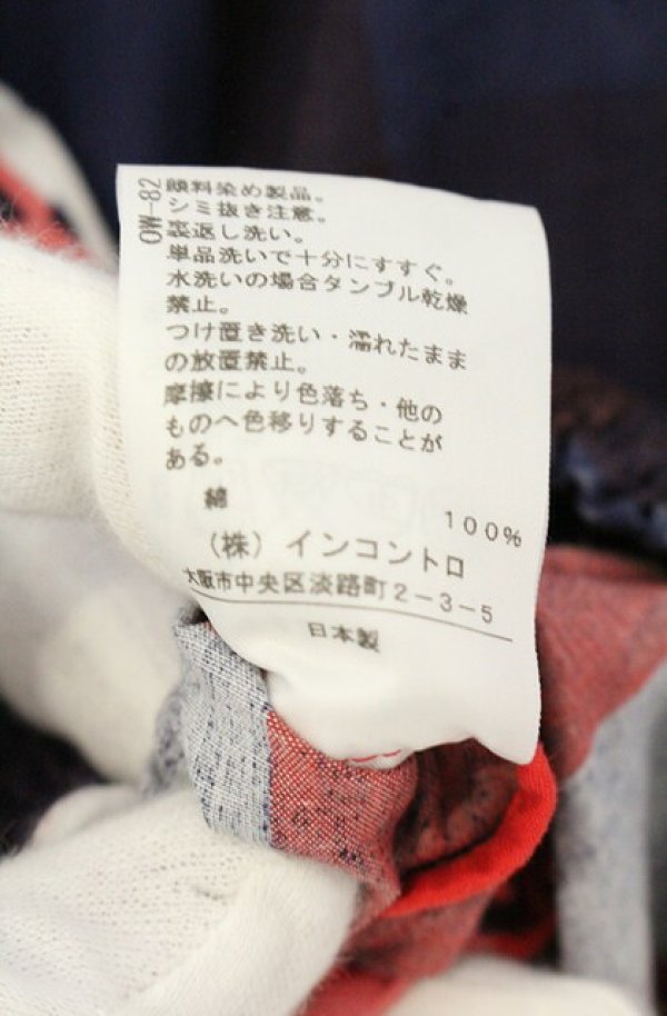 画像9: ANGLOMANIA 中古 / フラワーブロケードドルマンショートスリーブジャケット 38 レッドｘネイビー  O-26-09-06-026-jc-YM-OS (9)
