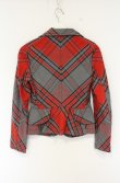 画像3: ヴィヴィアンウエストウッド 中古 / タータンチェックジャケット 2 レッドｘグレー  O-26-09-06-003-jc-YM-OS (3)