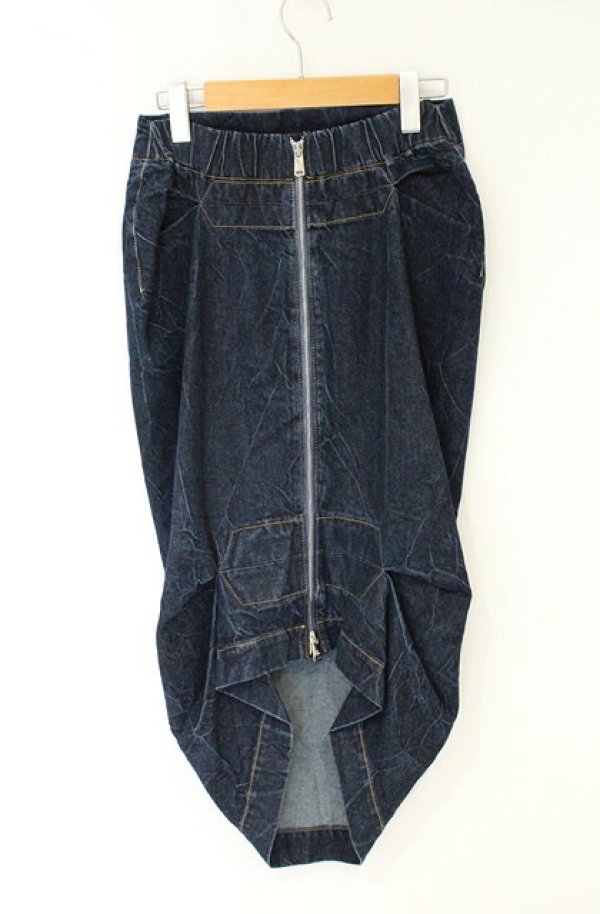 画像3: ヴィヴィアンウエストウッド 中古 / DENIM PLEAT SKIRT（デニムプレートスカート） 27 インディゴ  O-26-09-06-037-sk-IG-OS (3)