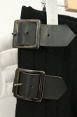 画像2: ヴィヴィアンウエストウッド 中古 / バックプリーツベルテッドラップスカート 2 ブラック  O-26-09-06-043-sk-YM-OS (2)