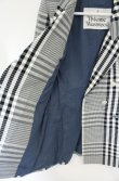 画像3: ヴィヴィアンウエストウッド 中古 / Lelio Plaid ダブルジャケット（レリオプライド） 40 ブラックｘホワイト  O-26-09-06-001-jc-YM-OS (3)