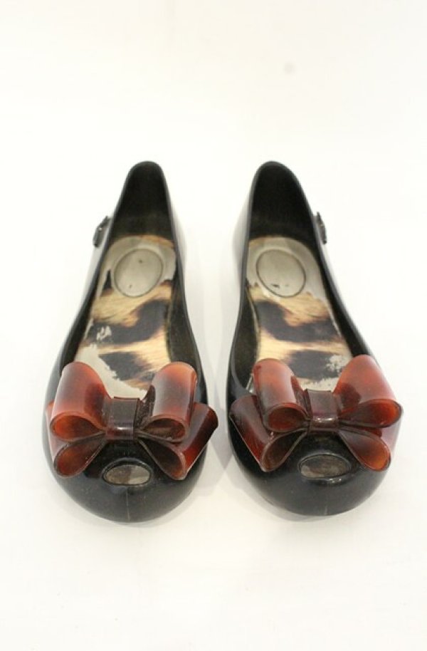 画像2: ヴィヴィアンウエストウッド×Melissa 中古 / Ultragirlシューズ 37（約23.5cm） ブラック  O-26-09-06-061-sh-YM-OS (2)