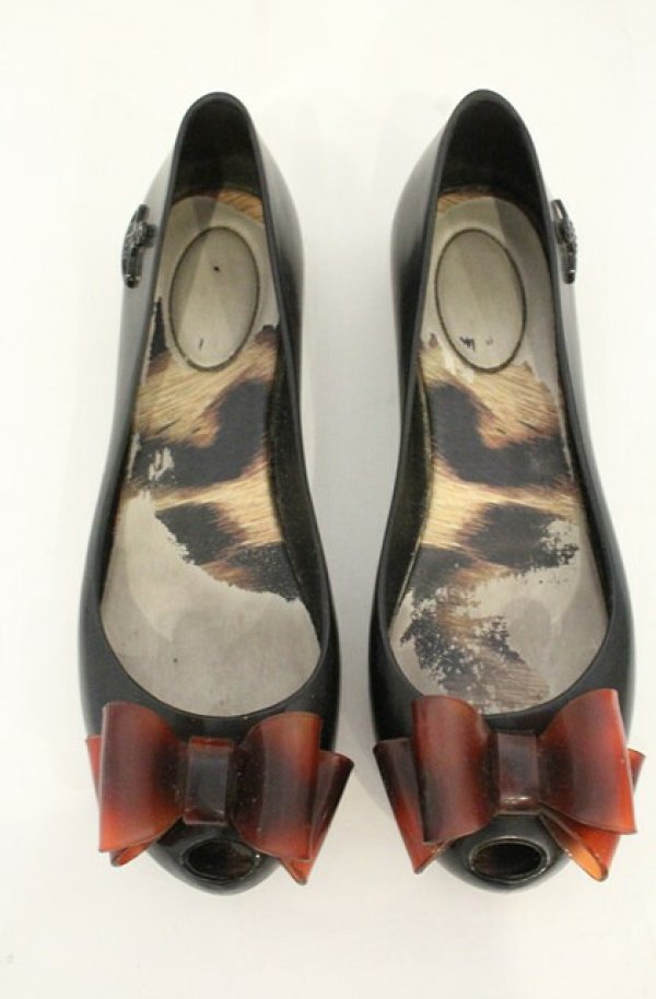 画像3: ヴィヴィアンウエストウッド×Melissa 中古 / Ultragirlシューズ 37（約23.5cm） ブラック  O-26-09-06-061-sh-YM-OS (3)