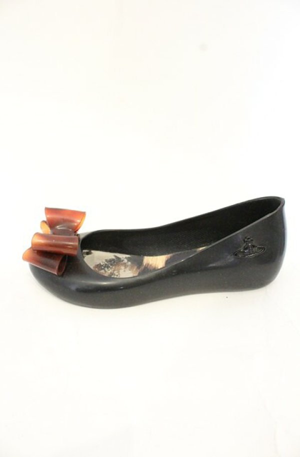 画像4: ヴィヴィアンウエストウッド×Melissa 中古 / Ultragirlシューズ 37（約23.5cm） ブラック  O-26-09-06-061-sh-YM-OS (4)