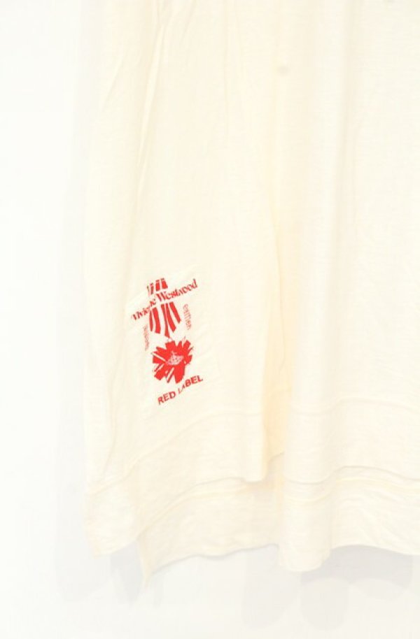 画像2: ヴィヴィアンウエストウッド 中古 / ネックレスプリントカットワンピース 2 アイボリー  O-26-09-06-008-op-YM-OS (2)