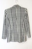 画像6: ヴィヴィアンウエストウッド 中古 / Lelio Plaid ダブルジャケット（レリオプライド） 40 ブラックｘホワイト  O-26-09-06-001-jc-YM-OS (6)