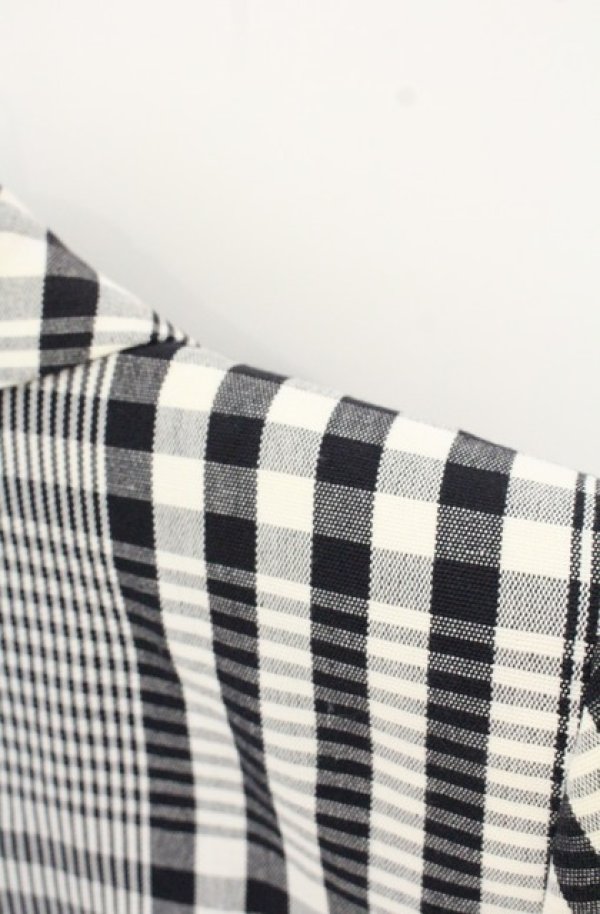 画像8: ヴィヴィアンウエストウッド 中古 / Lelio Plaid ダブルジャケット（レリオプライド） 40 ブラックｘホワイト  O-26-09-06-001-jc-YM-OS (8)