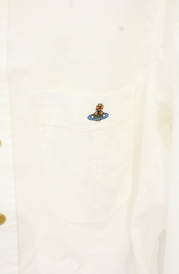 画像3: ヴィヴィアンウエストウッド 中古 / BS STRIPPED KRALL SHIRT（ストリップドクラールシャツ） 40 ホワイト  O-26-09-06-016-bl-IG-OS (3)