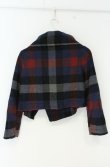 画像3: ヴィヴィアンウエストウッド 中古 / ウールチェックショートジャケット 1 ネイビーｘレッドｘグレー  O-26-09-13-022-jc-YM-OS (3)
