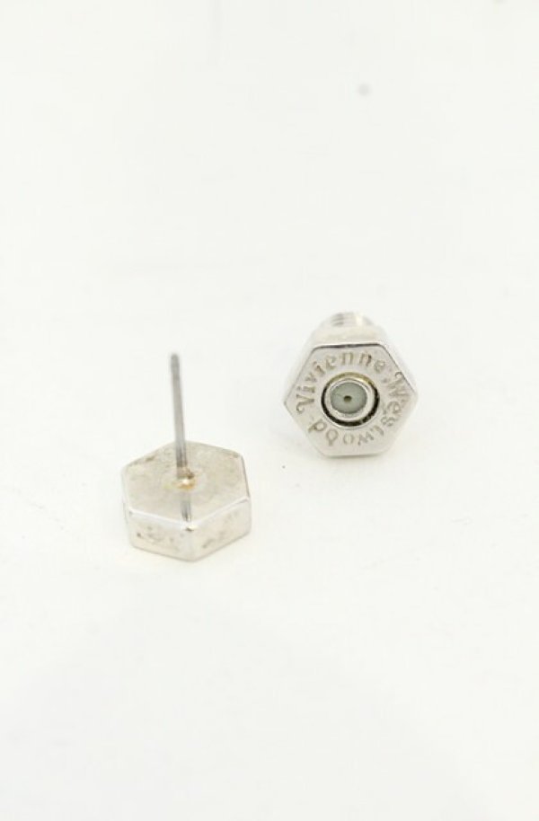 画像4: ヴィヴィアンウエストウッド 中古 / ADELシングルスタッドピアス  シルバー  O-26-09-13-028-er-YM-OS (4)
