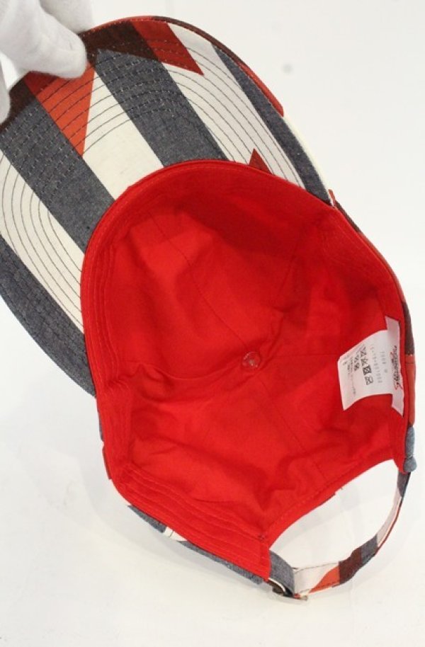画像5: ヴィヴィアンウエストウッド 中古 / パッチキャップ  ベージュｘグレーｘレッド  O-26-09-13-029-ha-YM-OS (5)