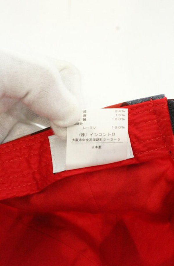 画像6: ヴィヴィアンウエストウッド 中古 / パッチキャップ  ベージュｘグレーｘレッド  O-26-09-13-029-ha-YM-OS (6)